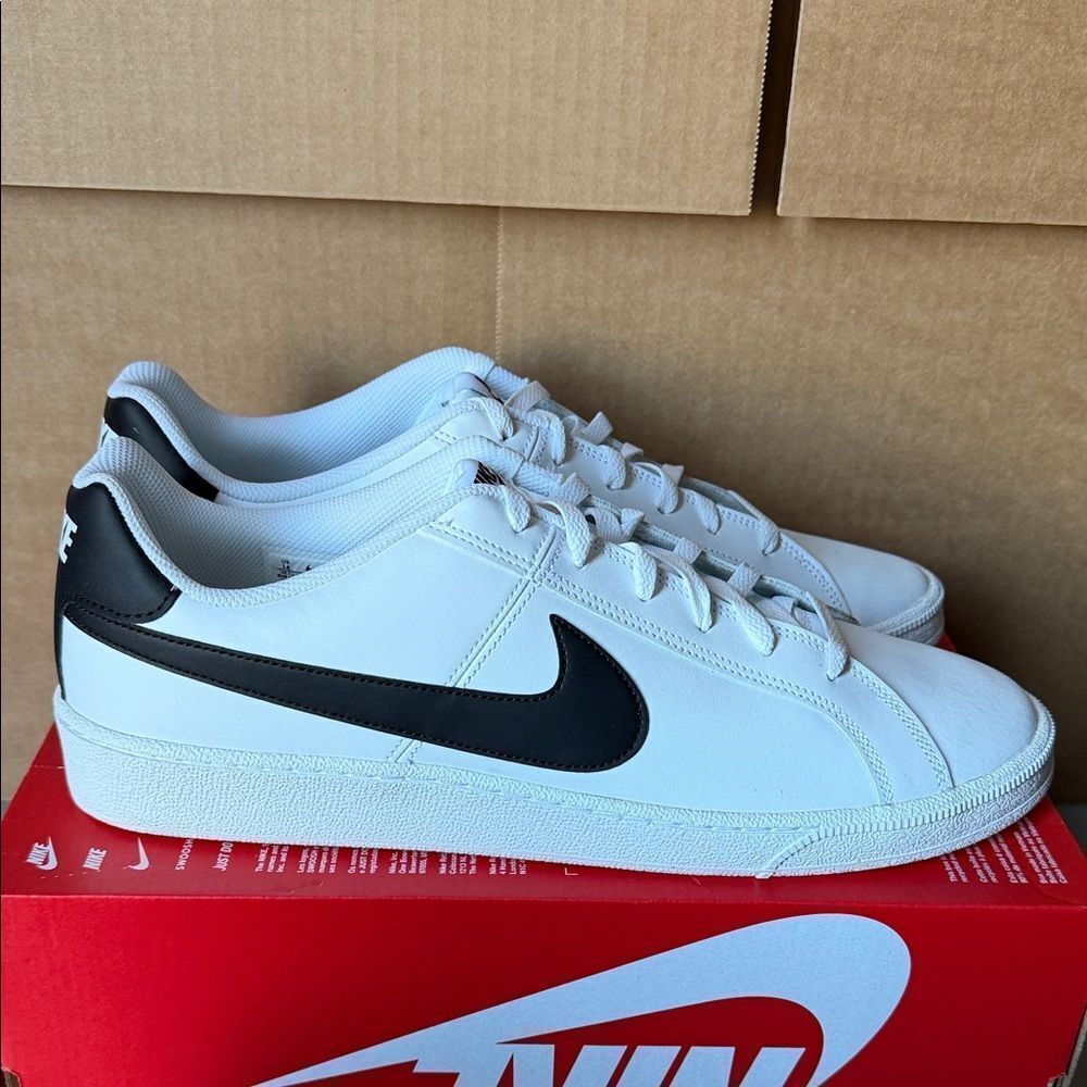Nike Court Royale White Black 749747-107 Men’s Size 14